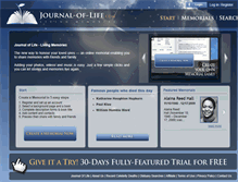 Tablet Screenshot of journal-of-life.com